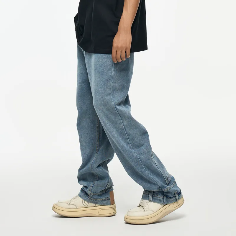 YearnObtainRainbow Jeans Unisex Blue-6