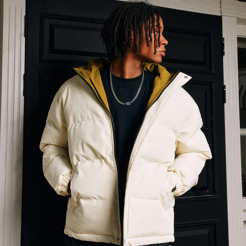 YearnObtainRainbow Puffer Jacket Unisex Ecru-4