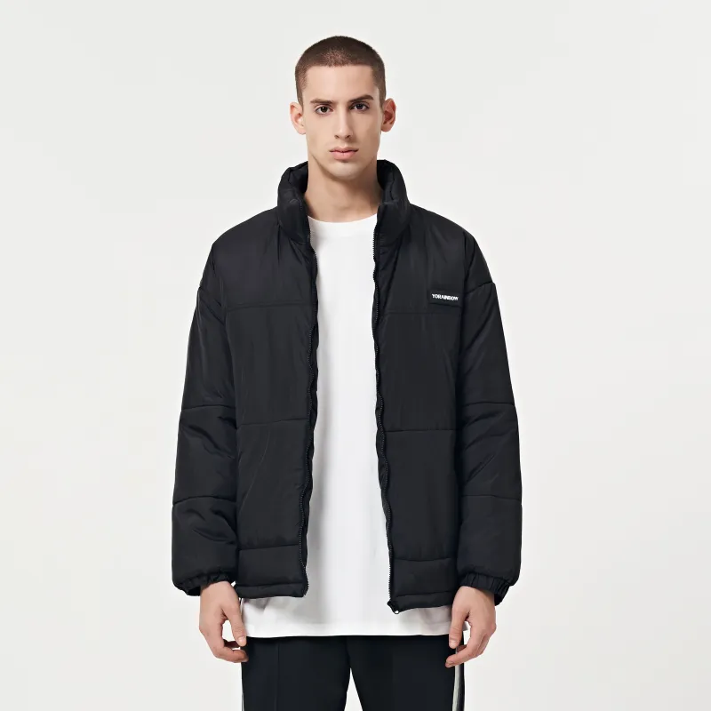 YearnObtainRainbow Puffer Jacket Unisex Black-3