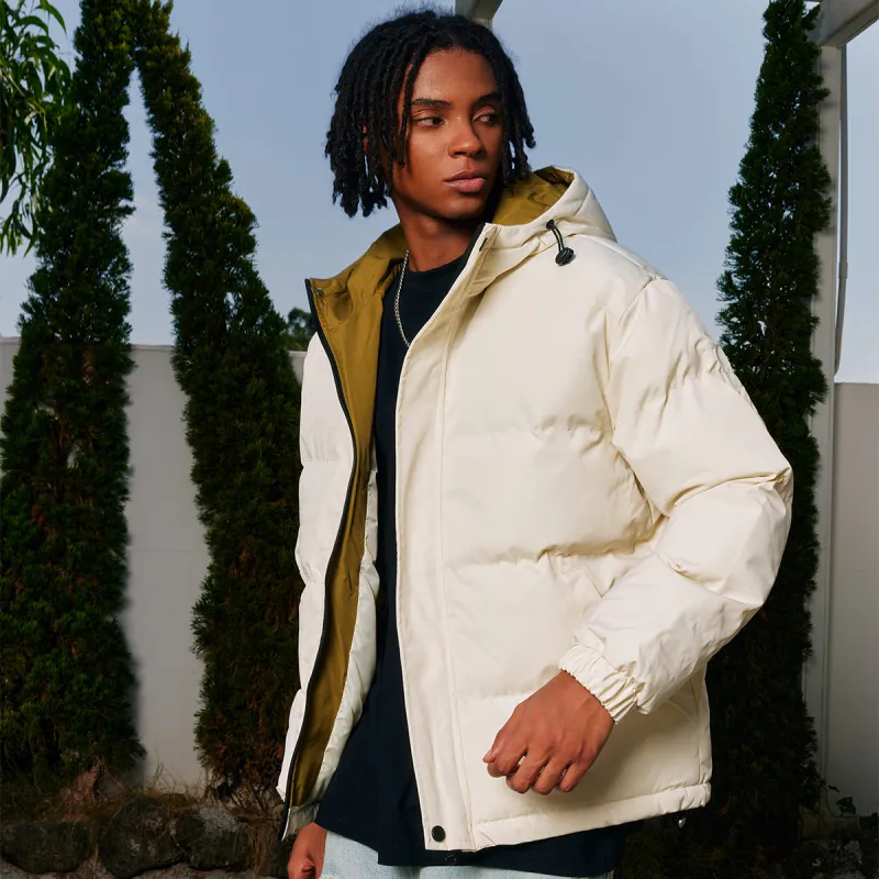 YearnObtainRainbow Puffer Jacket Unisex Ecru-7