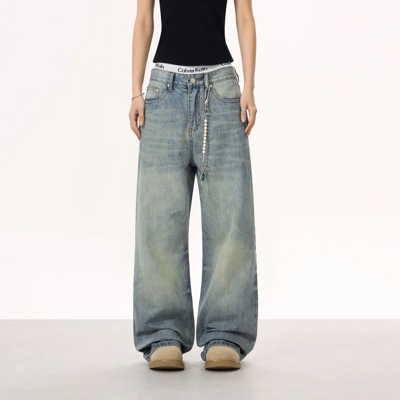 YearnObtainRainbow Jeans Unisex Nostalgic Blue-2