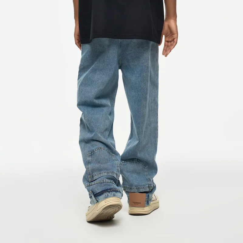 YearnObtainRainbow Jeans Unisex Blue-4
