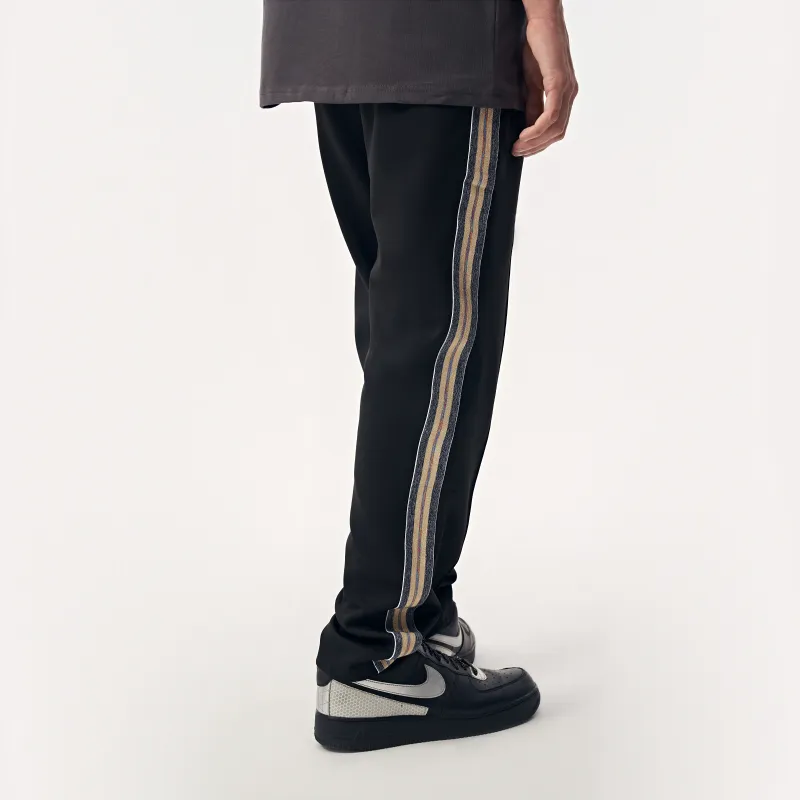 YearnObtainRainbow Casual Pants Unisex Black-3