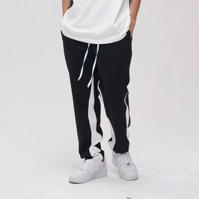 YearnObtainRainbow Casual Pants Unisex Black-2