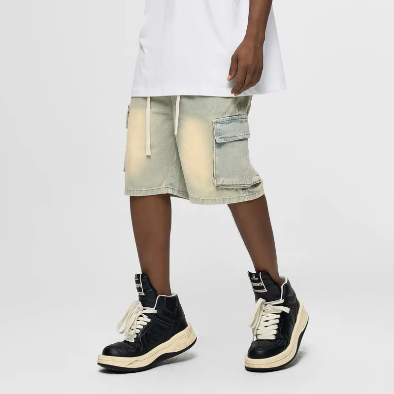 YearnObtainRainbow Denim Shorts Unisex-4