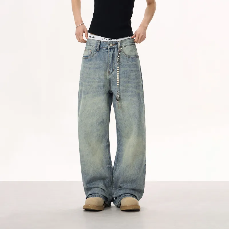 YearnObtainRainbow Jeans Unisex Nostalgic Blue-6