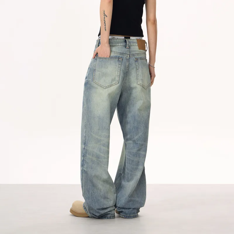 YearnObtainRainbow Jeans Unisex Nostalgic Blue-3