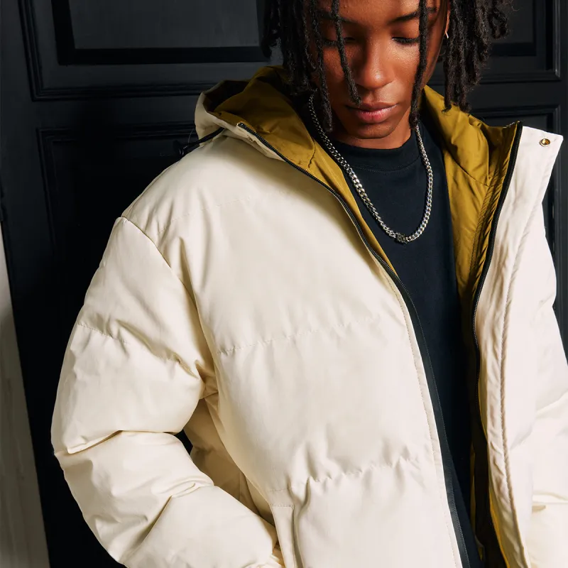 YearnObtainRainbow Puffer Jacket Unisex Ecru-5