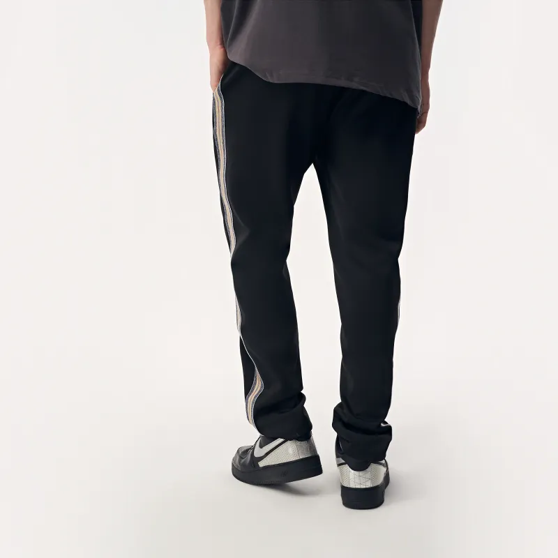 YearnObtainRainbow Casual Pants Unisex Black-4