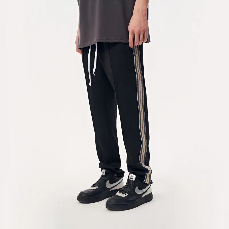 YearnObtainRainbow Casual Pants Unisex Black-5