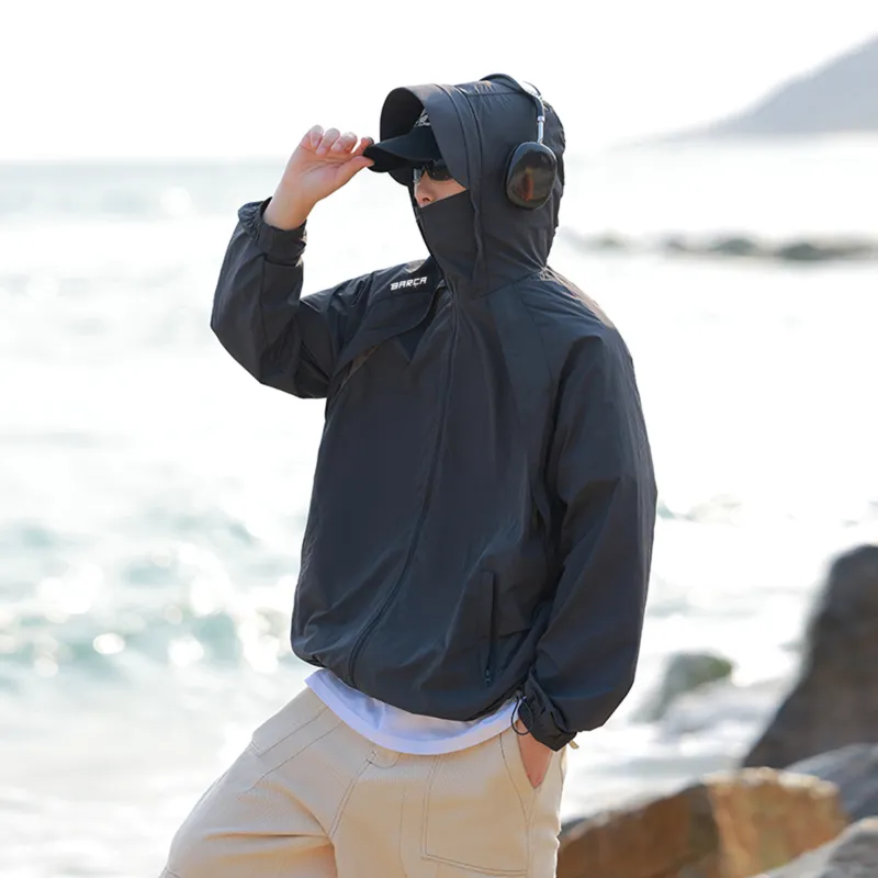 FCB ARCELONA Super Light, Breathable, Quick Dry, Windproof, Cooling, Sun Protection Sun Protection Clothing Unisex-8