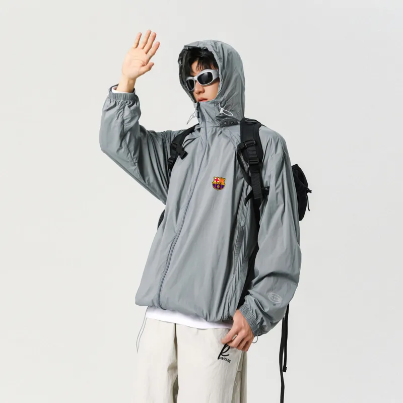 FCB ARCELONA Super Light Breathable Quick Dry UV Protection Sun Protection Clothing Unisex-3