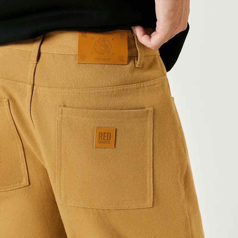 REDCHARCOAL Casual Shorts Unisex Yellow-6