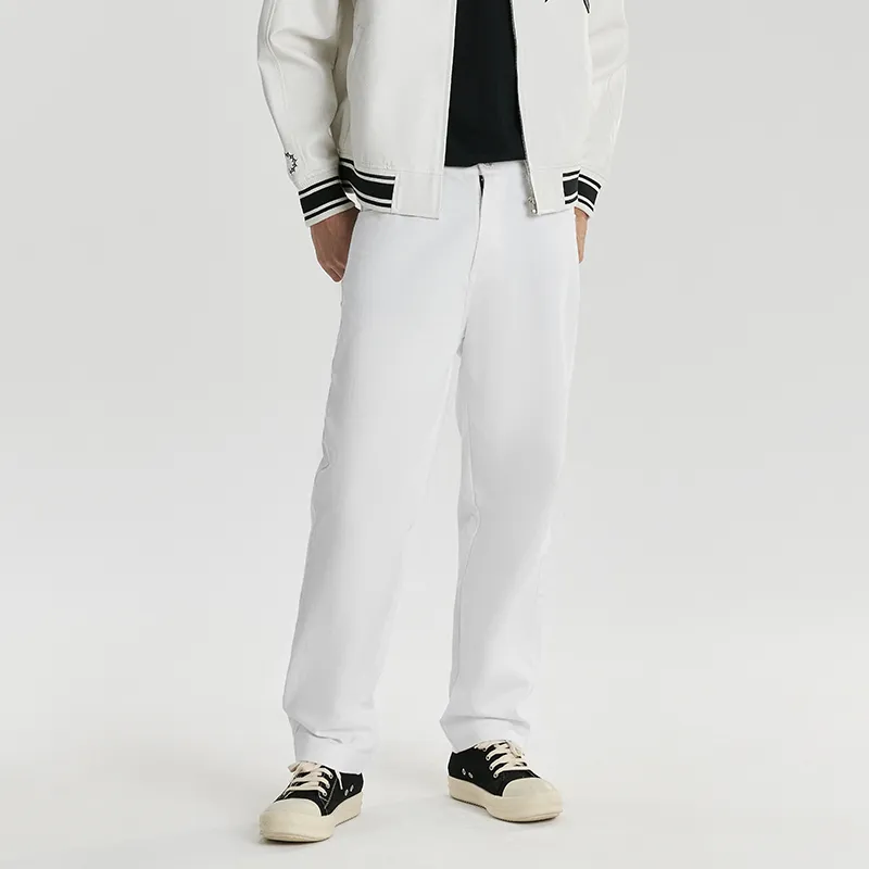 REDCHARCOAL Casual Pants Unisex White-2