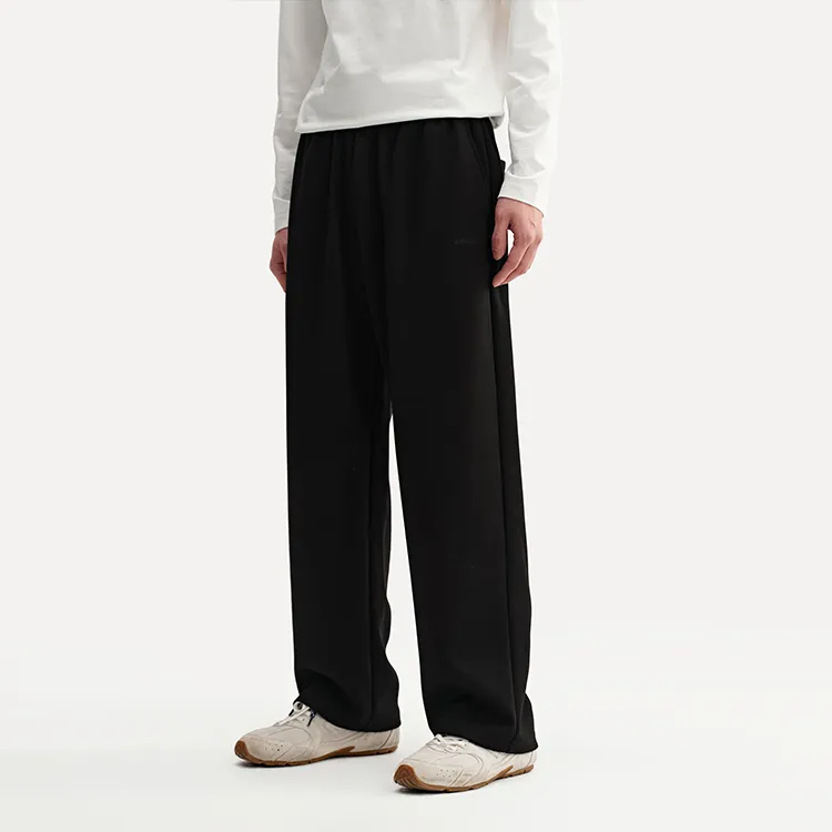REDCHARCOAL Knitted Sports Pants Men's Black-2