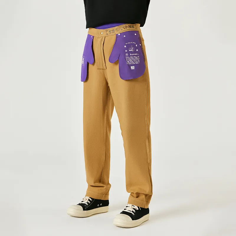 REDCHARCOAL Casual Shorts Unisex Yellow-4