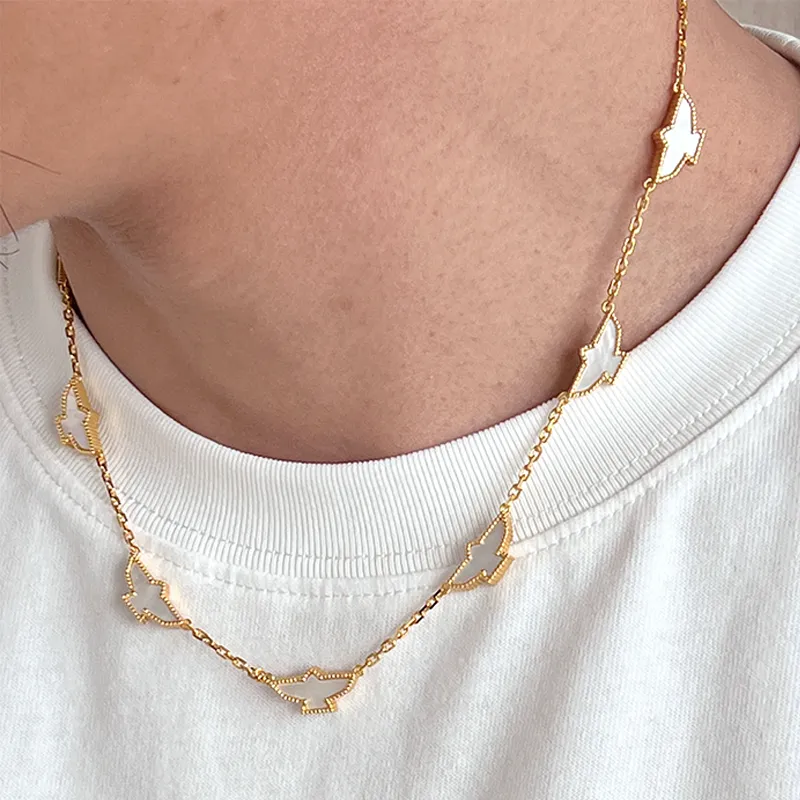 Xotic 925 Sterling Silver, Mother Of Pearl Necklaces Unisex-1