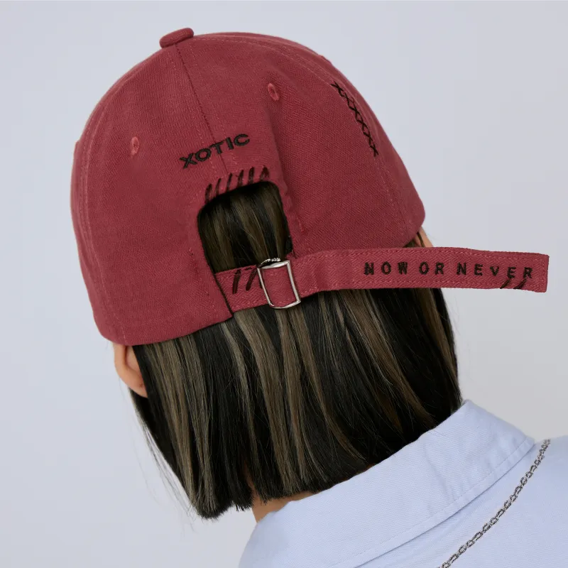 Xotic Polyester Two Tone X Stitch Baseball Cap Unisex-4