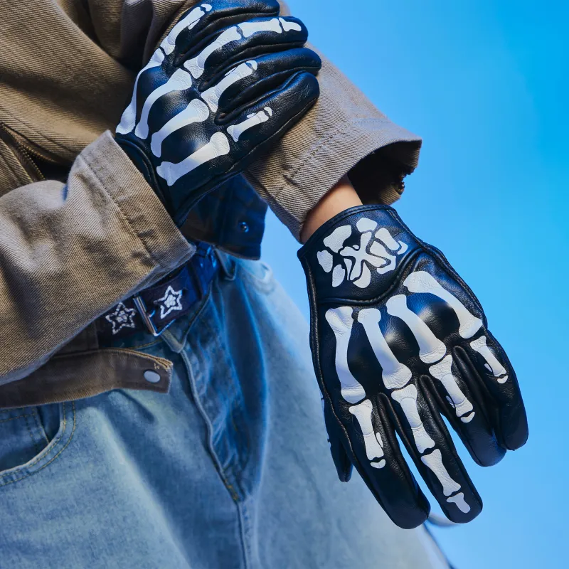 Xotic Goatskin Motorcycle Gloves Unisex-1