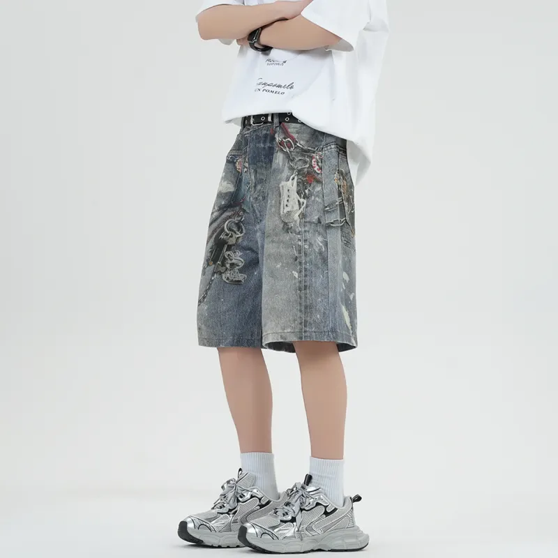 CIZA Denim Shorts Unisex Vintage Blue-2