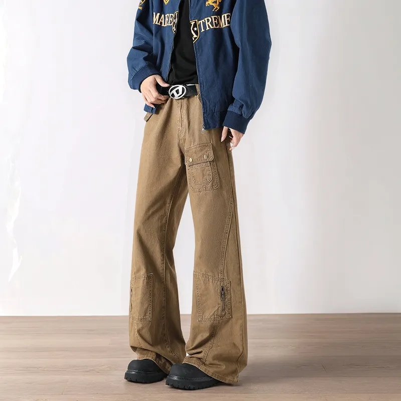 CIZA Casual Pants Unisex Brown-4