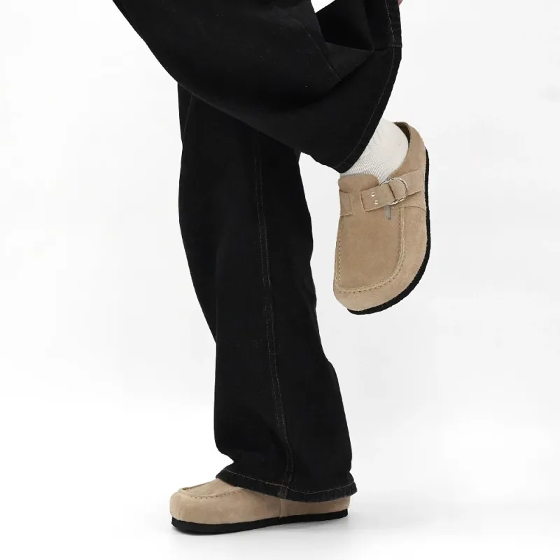 LOHAN·SIR Closed Toe Slippers Men's Camel-4