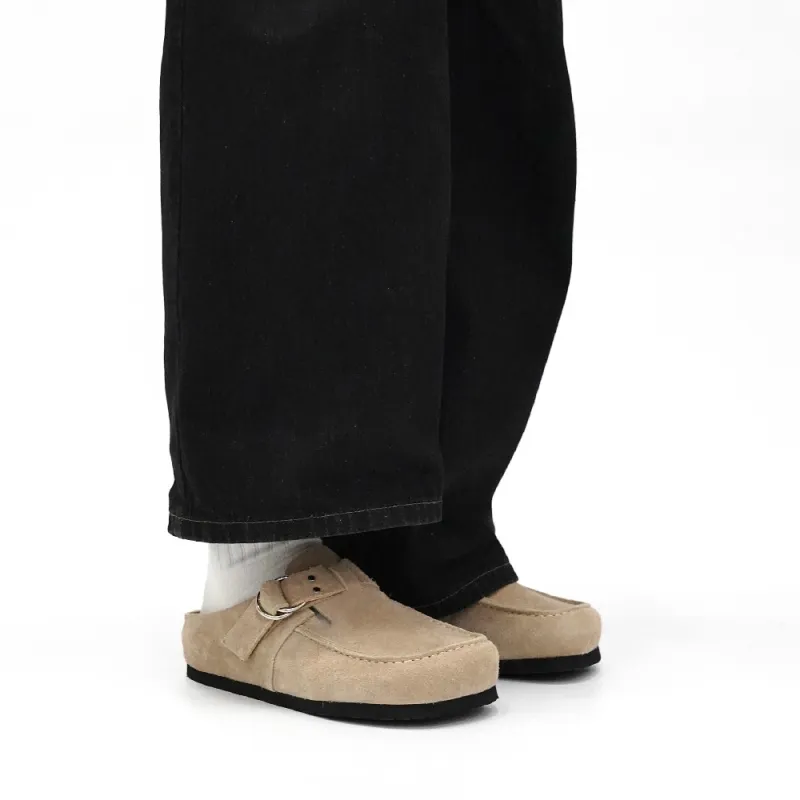 LOHAN·SIR Closed Toe Slippers Men's Camel-5