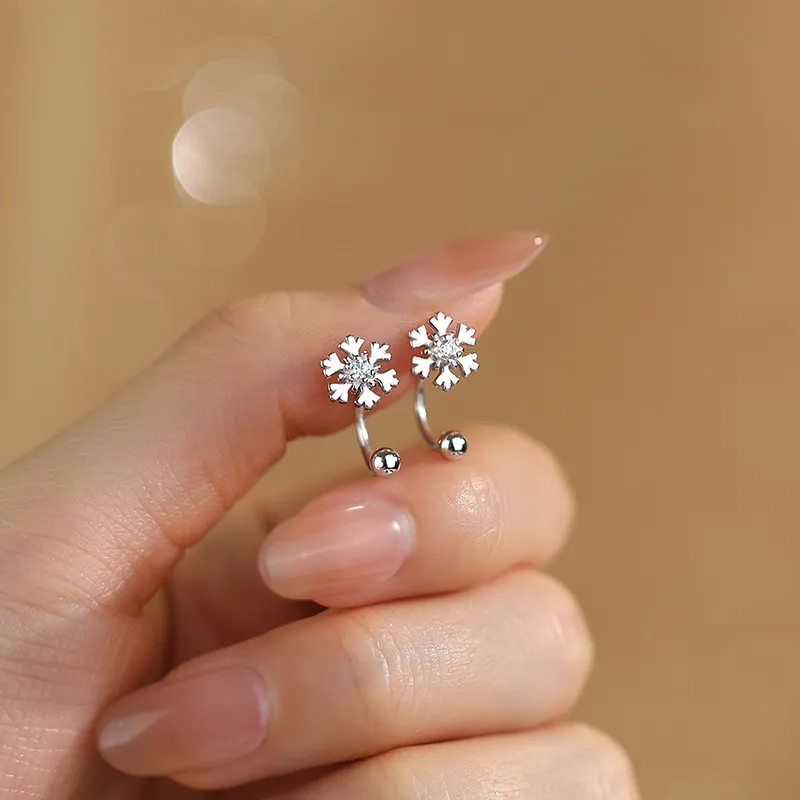 Good Quality S999 Fine Silver Stud Earrings Unisex-4