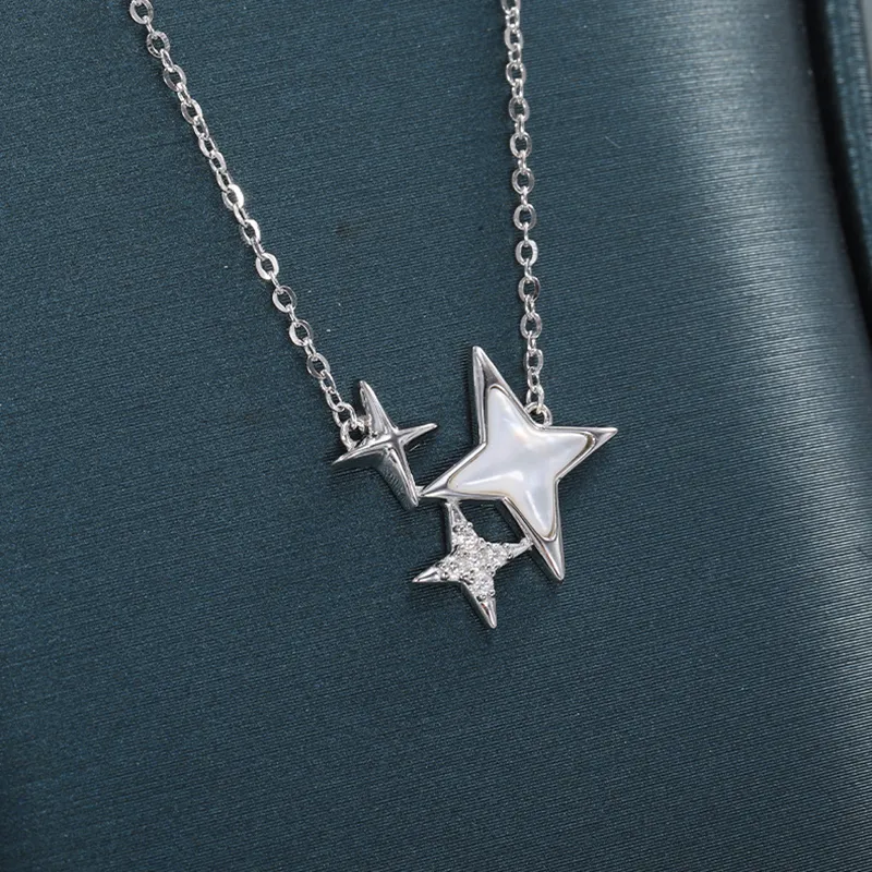 Good Quality S925 Silver Necklaces Women's-3