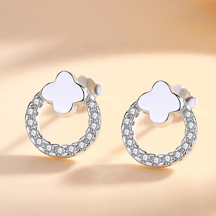 Good Quality S925 Silver Stud Earrings Women's-2