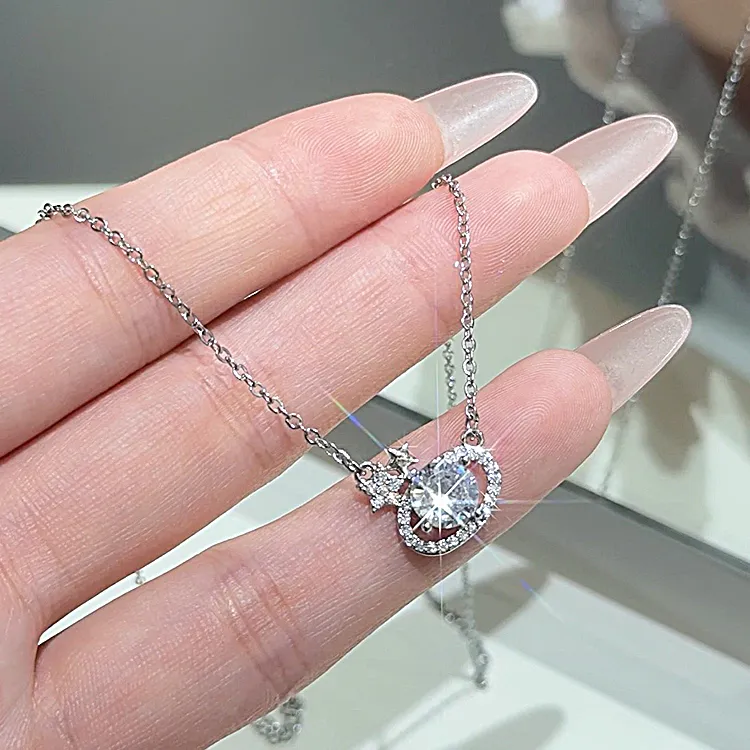 Good Quality S925 Silver Necklaces Women's-4