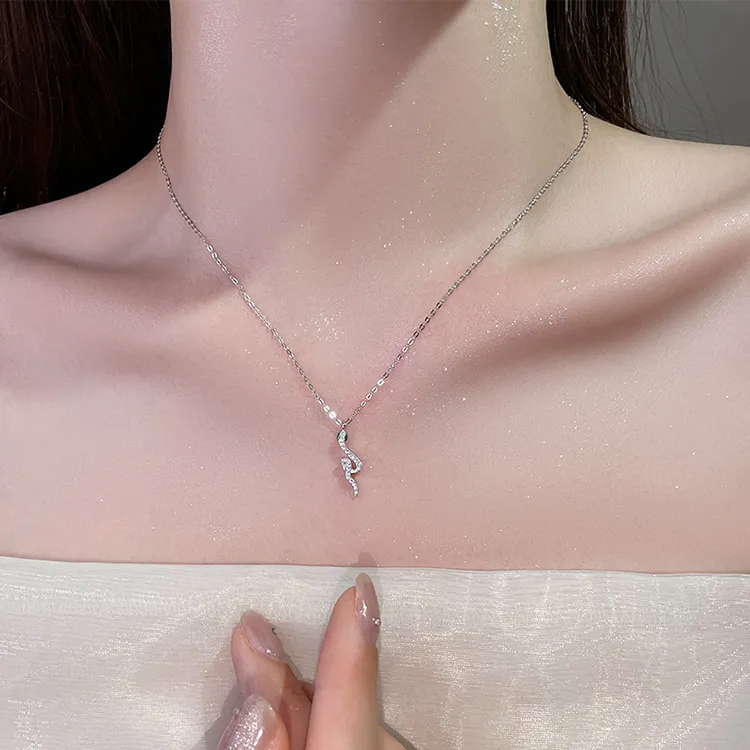 Good Quality S925 Silver Necklaces Women's-4