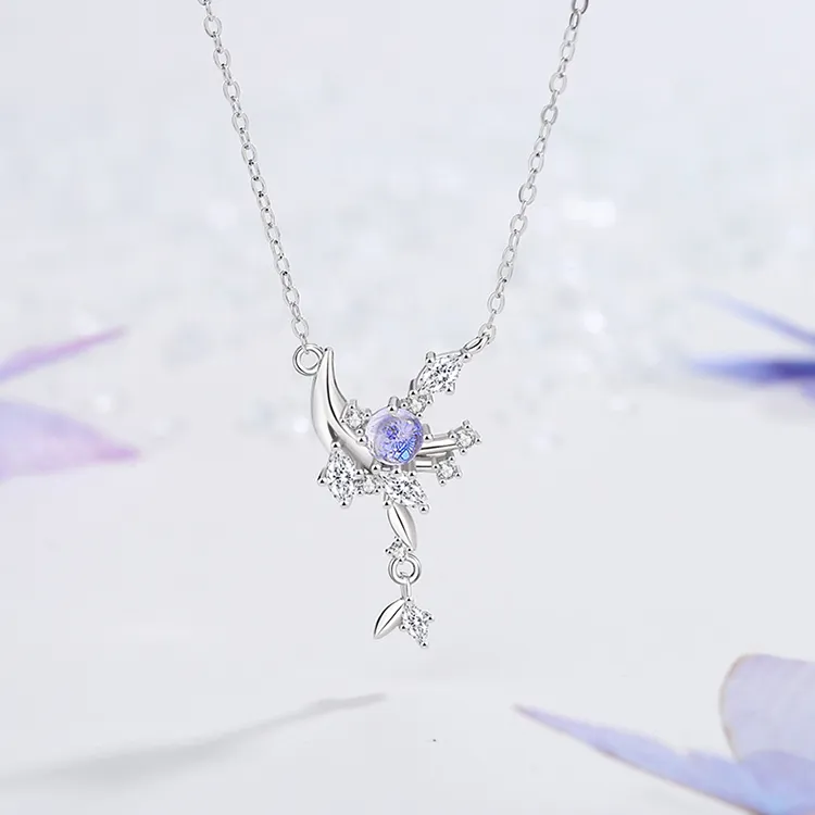 Good Quality S925 Silver Necklaces Women's-4