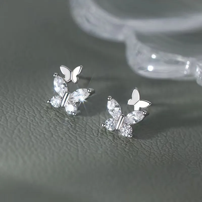 Good Quality S999 Fine Silver Stud Earrings Unisex-2