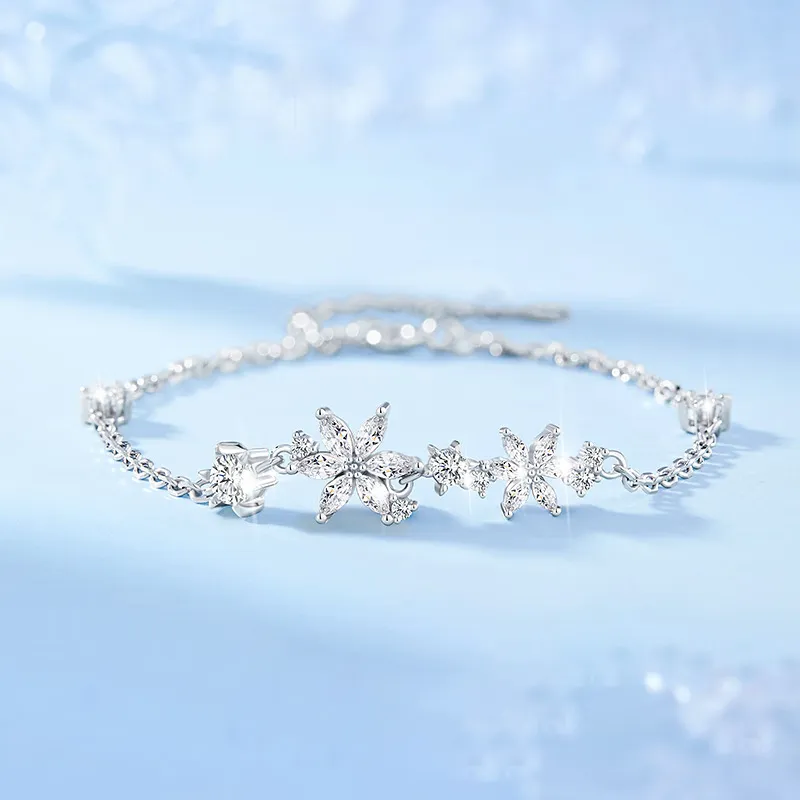 Good Quality S925 Silver Bracelets Women's-3