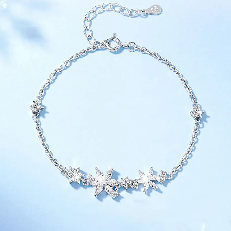 Good Quality S925 Silver Bracelets Women's-4