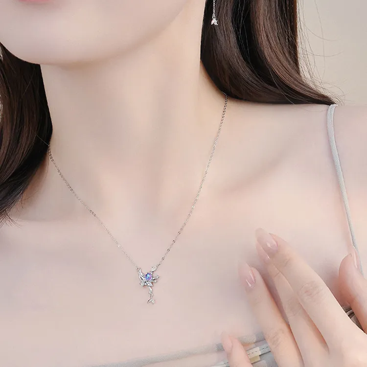 Good Quality S925 Silver Necklaces Women's-2