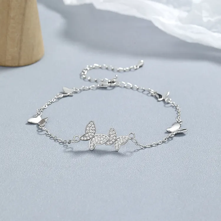 Good Quality S925 Silver Bracelets Women's-3