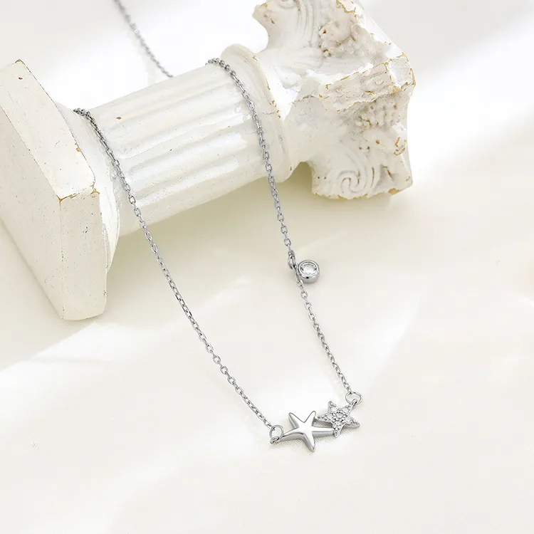 Good Quality S925 Silver Necklaces Women's-4