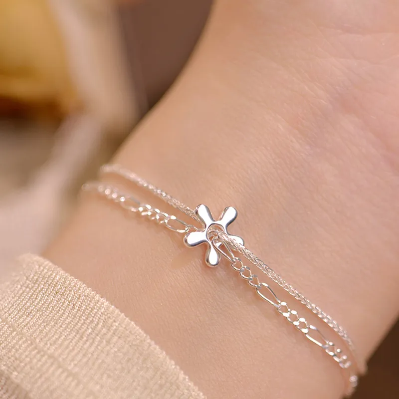 Good Quality S925 Silver Bracelets Women's-1