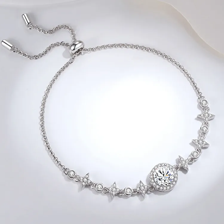 Good Quality S925 Silver Bracelets Women's-2