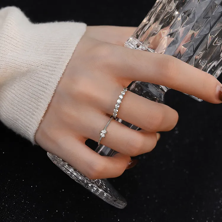 Good Quality S925 Silver Rings Women's-4
