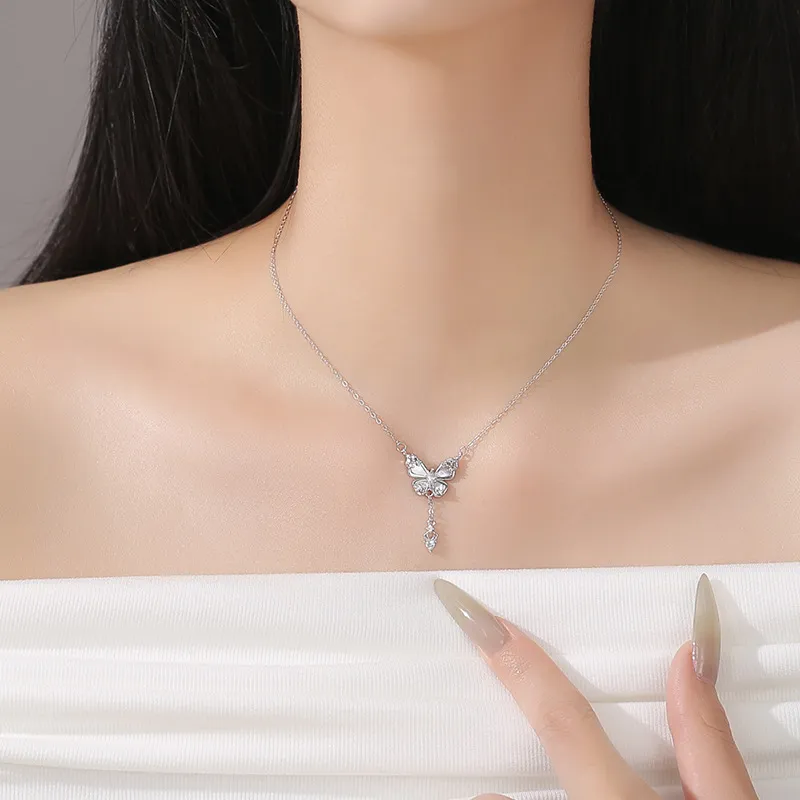 Good Quality S925 Silver Necklaces Women's-3