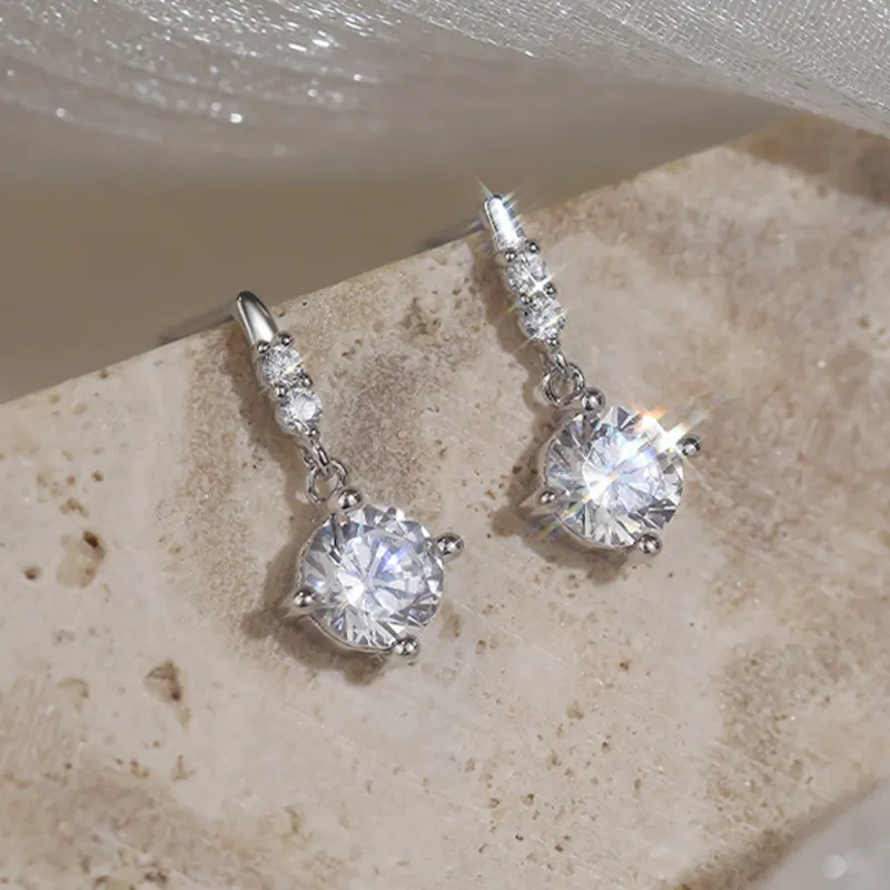Good Quality S999 Fine Silver Earrings Unisex-2