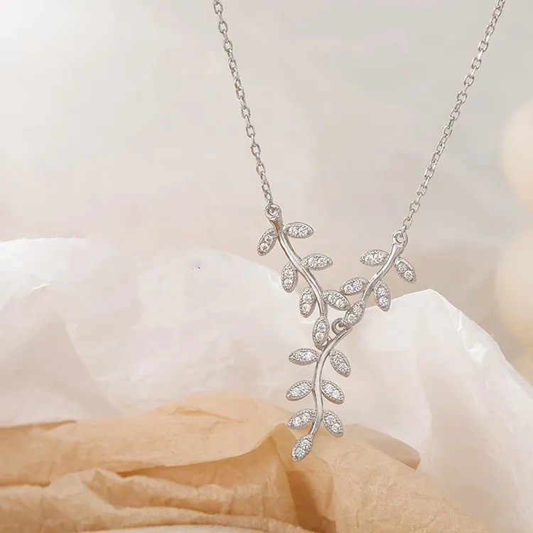Good Quality S925 Silver Necklaces Women's-3