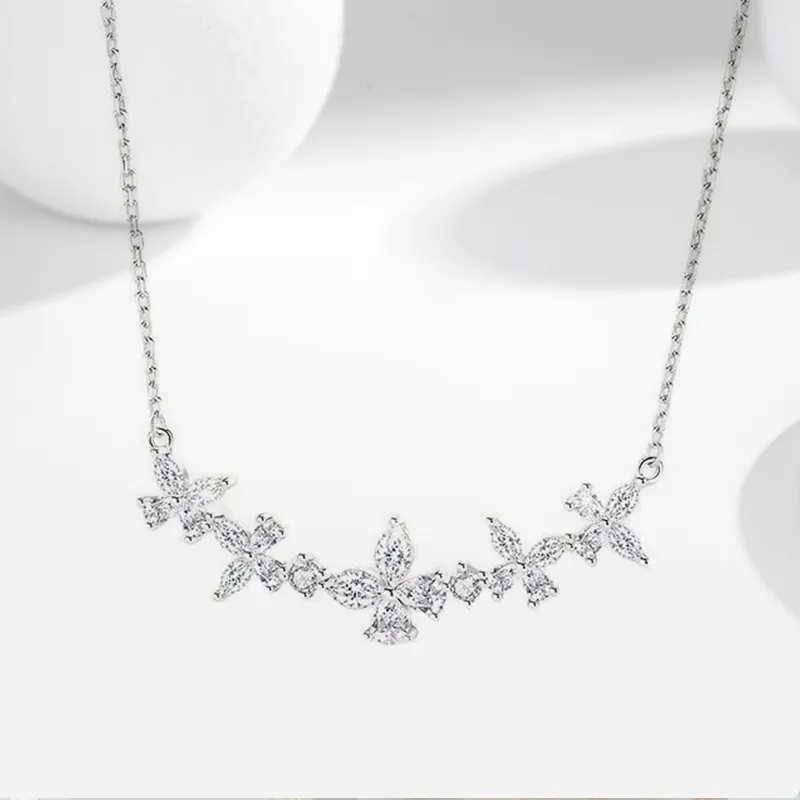 Good Quality S925 Silver Necklaces Women's-3