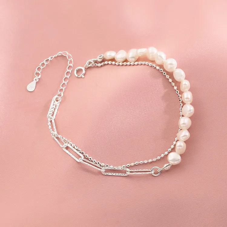 Good Quality S925 Silver Bracelets Women's Silver-4