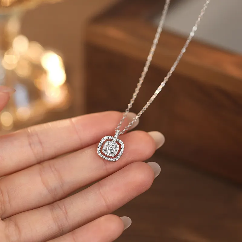 Good Quality S925 Silver Necklaces Women's-3