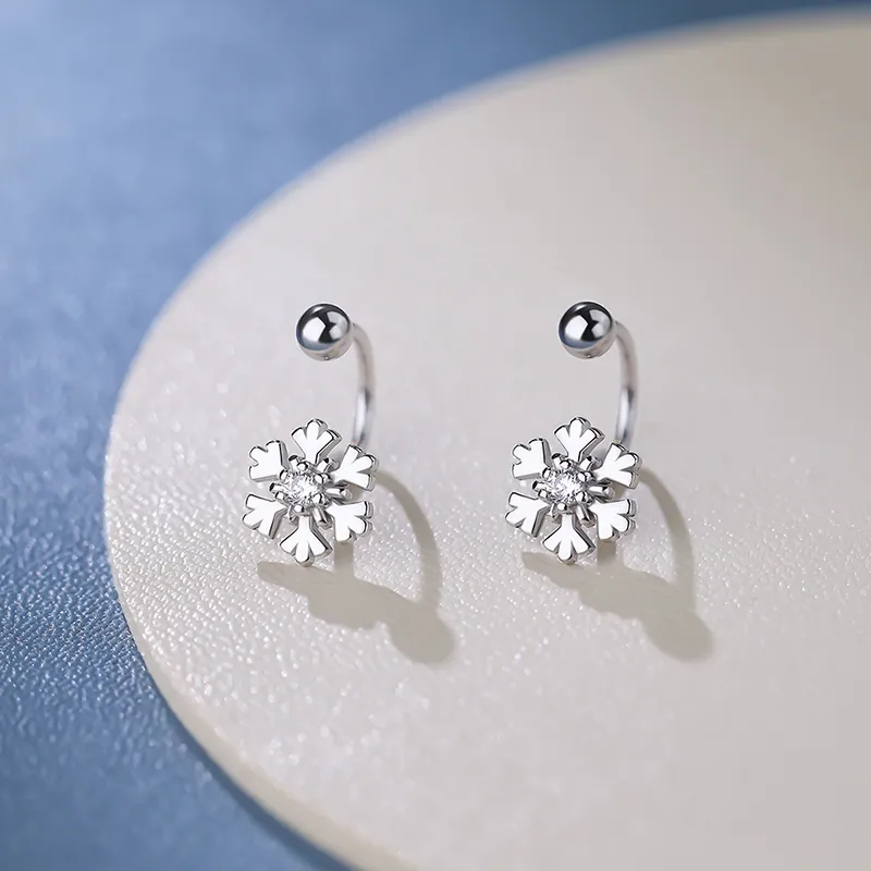 Good Quality S999 Fine Silver Stud Earrings Unisex-2