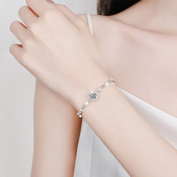 Good Quality S925 Silver Bracelets Women's-3